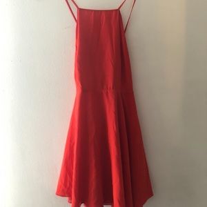 Open back / backless red dress